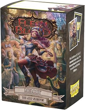 Dragon Shield | Flesh & Blood Art Sleeves | 100 CT - Smooth & Tough Premium TCG Sleeves | Compatible with Pokemon, One Piece & Magic the Gathering | Melody, Sing-Along