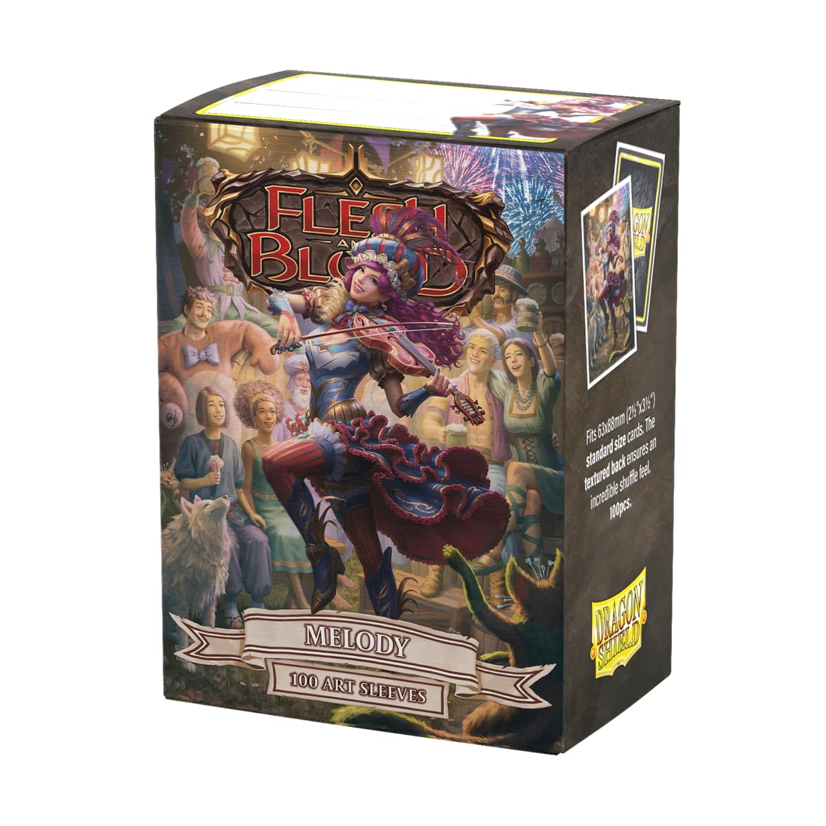 Dragon Shield | Flesh & Blood Art Sleeves | 100 CT - Smooth & Tough Premium TCG Sleeves | Compatible with Pokemon, One Piece & Magic the Gathering | Melody, Sing-Along — image 1