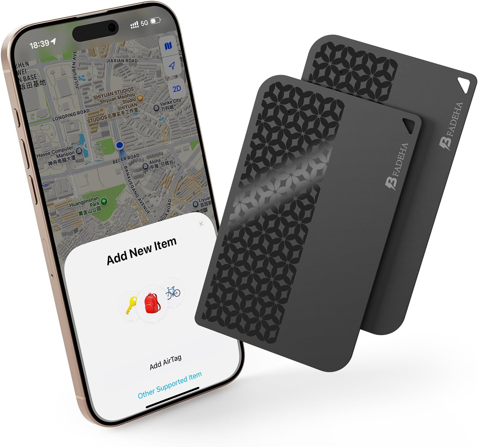 2026 [Apple MFi Certified] (iOS Only) Bluetooth Air Tracker Tag Smart Card for Apple Find My iPhone Wallet GPS Tracker, 5-10 Years Staying Power, Keys Finder and Item Locator for Keys, Bags, Passport