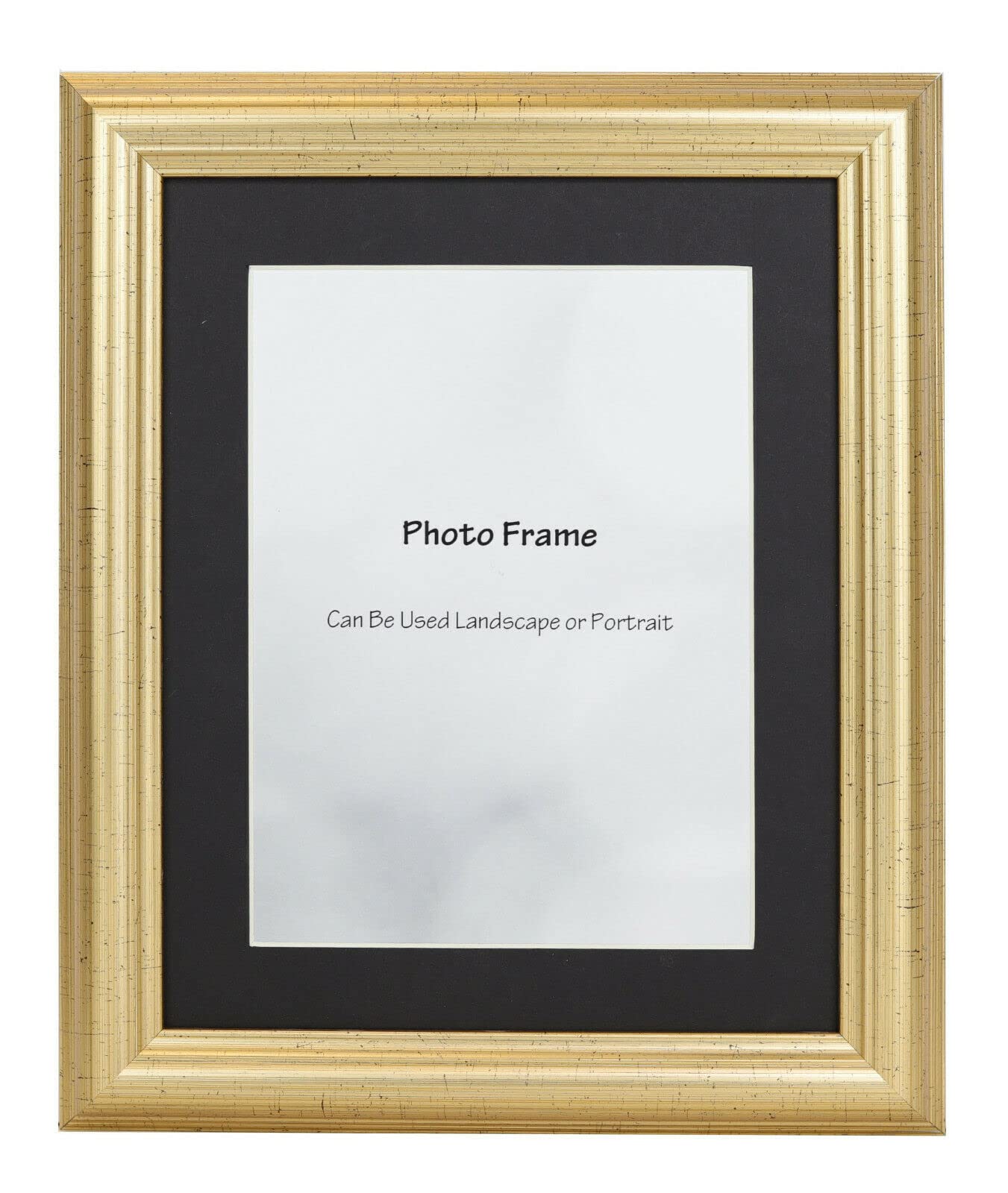 Gold Picture Photo Frame With Mount 10x8 A3 A4 40x30 Square (40x40cm For Pic 30x30cm, Black Mount)