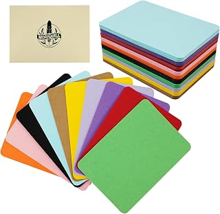 100 Sheets 10-Color Cardstock 300 GSM Rounded Corner