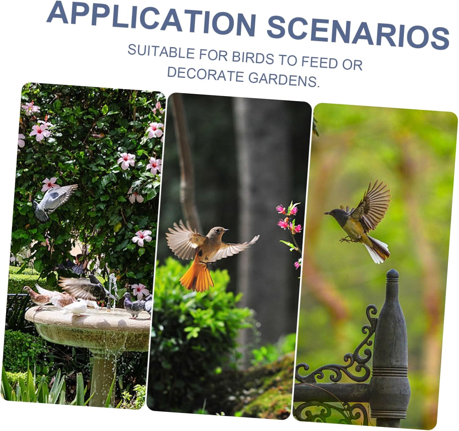 1pc Multi-Functional Feeder Retro Design Garden Ornament for Bird Feeding Courtyards Parks and Balconies