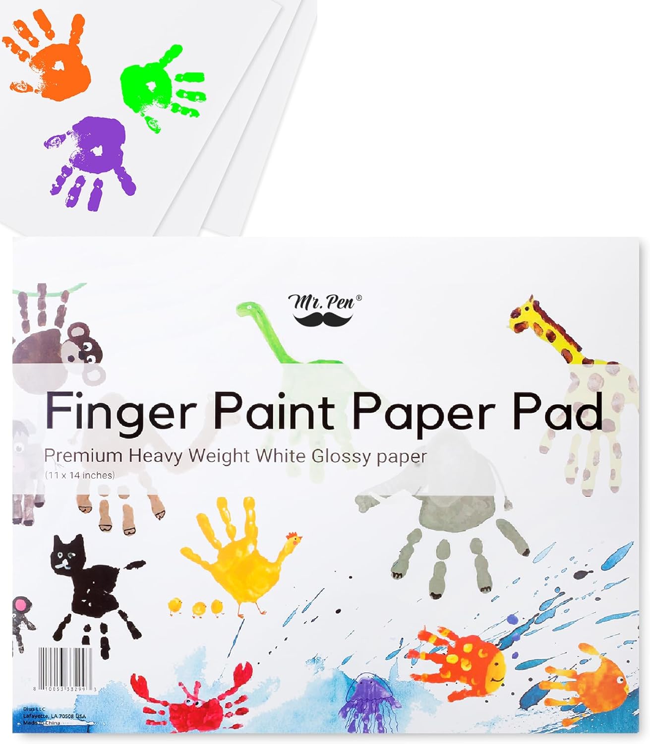 Mr. Pen- Finger Paint Paper for Youngsters, 11 x 14 inches, 22 Sheets, Artwork P…