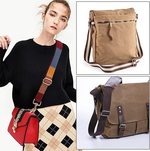 Miniatura 5 de CooBigo Paquete de 25 hebillas deslizantes Tri Glide Ajustador de correa de 1-14 pulgadas, deslizadores ajustables de metal para hacer bolsas,