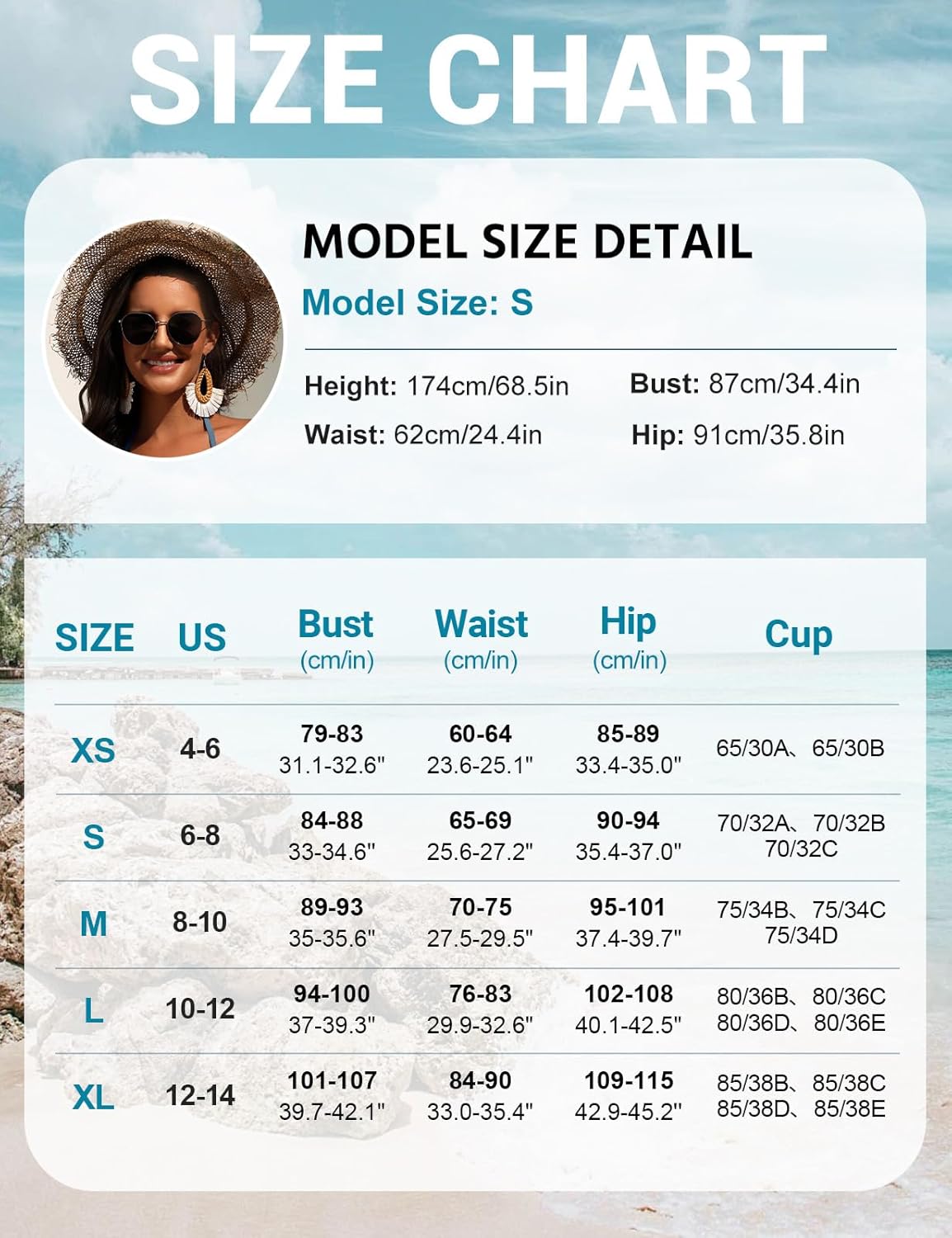 UMIPUBO Women's Hollow Out Bikini Set Halter Triangle Swimsuit with Ring Tie Side for Beach Pool Summer Vacation