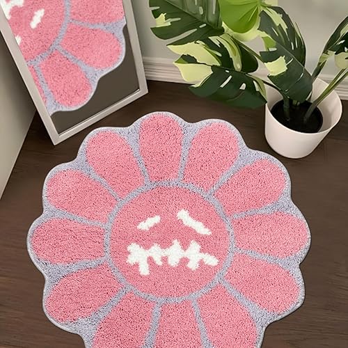 Miniatura 20 de Trippy Alfombra de Cara Feliz Alfombras Geniales Tufted de Secado Rápido Tapetes de Baño para Baño Antideslizantes Tapete de Baño Absorbente de Agua