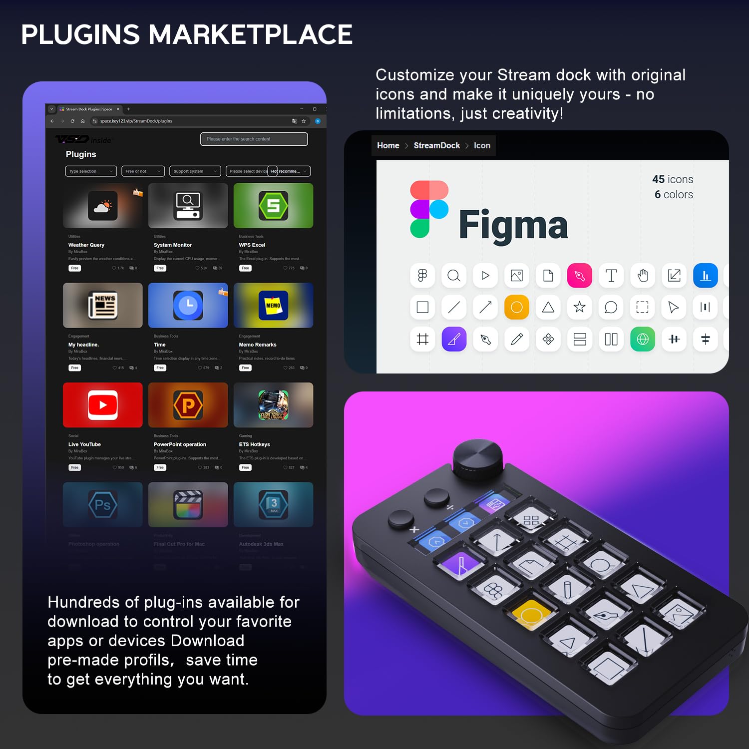 Amazon | TreasLin ストリームコントローラー 18 マクロキー