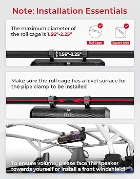 Amazon.com: KEMIMOTO UTV Sound Bar 18 Inch SXS Speaker RGB
