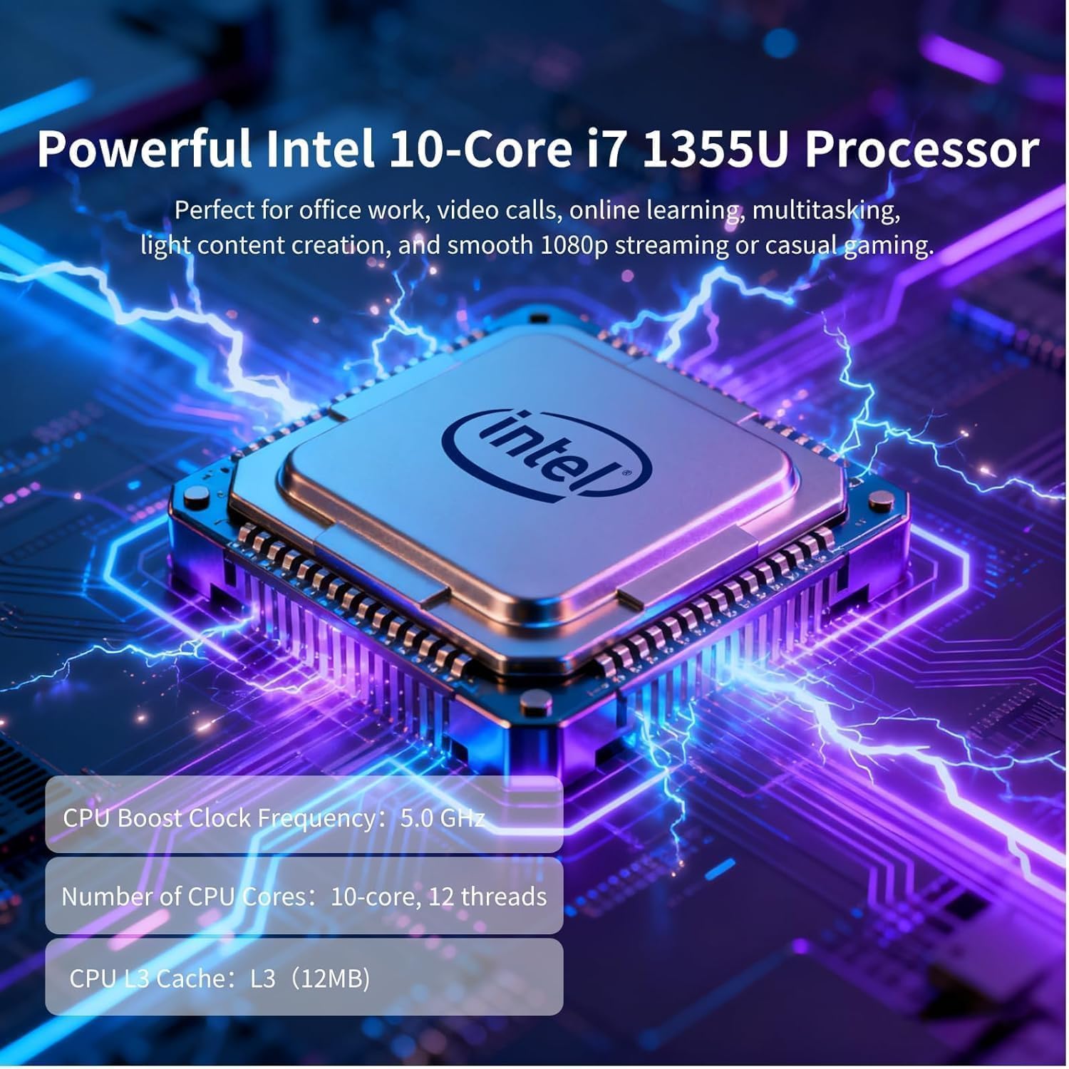 HP 15.6inch Touchscreen Laptop Computer - Intel 13th Generation Core i7-1355U(10-core), Intel Iris Xe Graphics, 1920 x 1080 Full HD, 300 nits, Wi-Fi6, Bluetooth, Windows 11 Pro(32GB RAM | 1TB SSD)