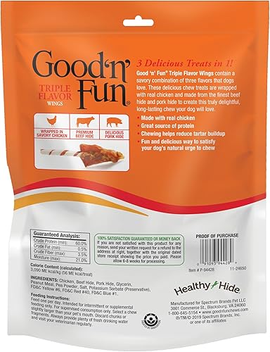Vista 2 de Good 'N' Fun - Alitas de triple sabor para perros
