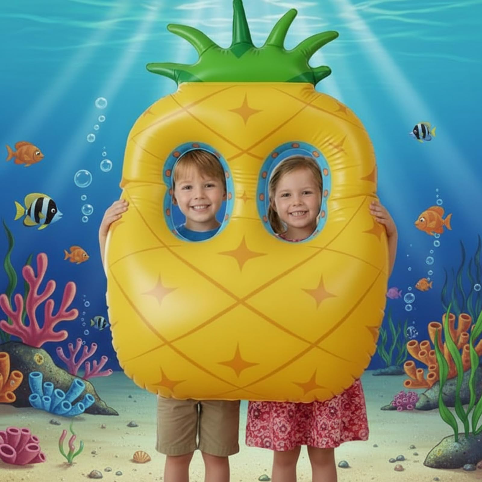 Colingmill 50 Inch Pineapple Photo Frame Inflatable Pineapple Balloon