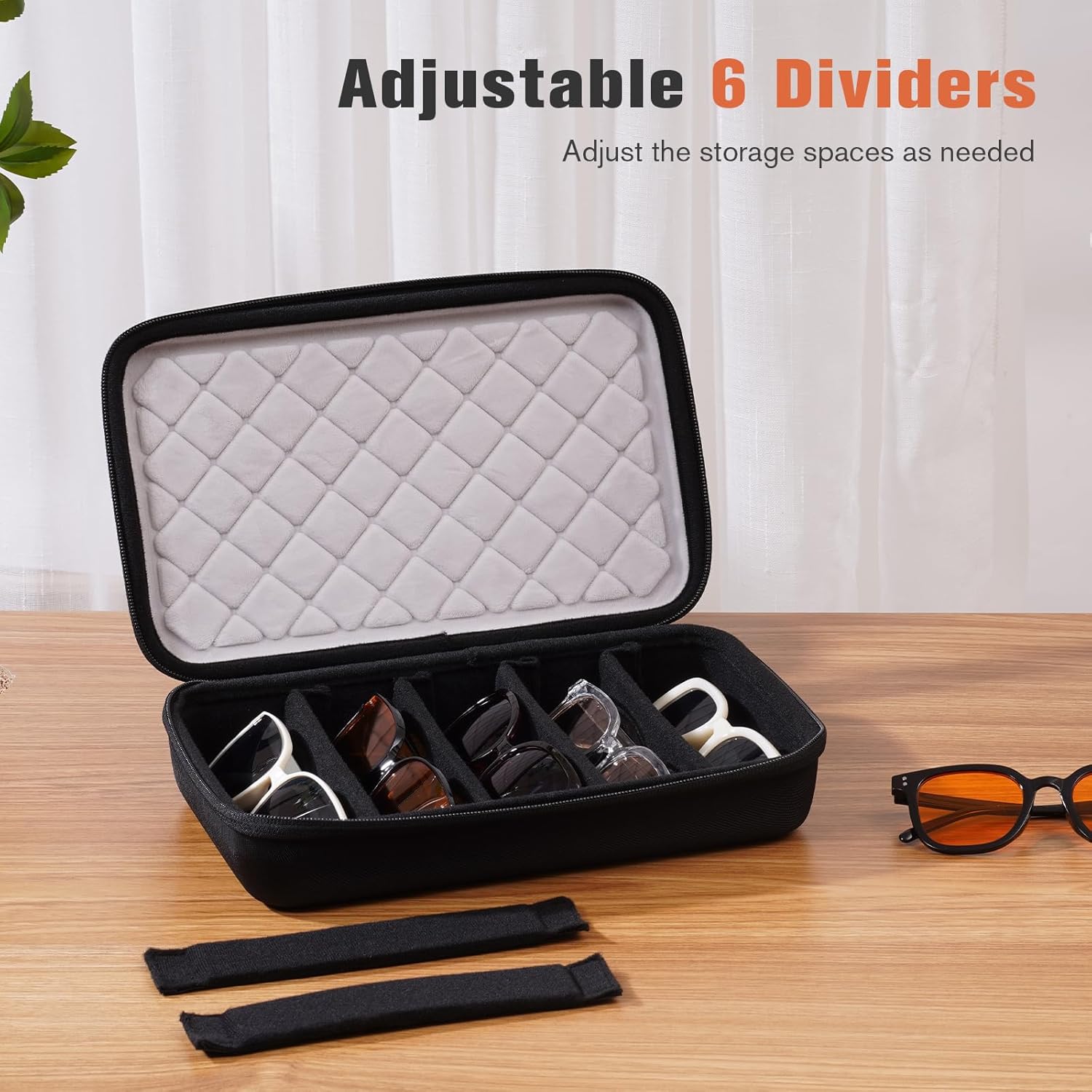 ProCase Hard Shell Travel Sunglasses Organizer, Portable Multiple Glasses Case for Travelling