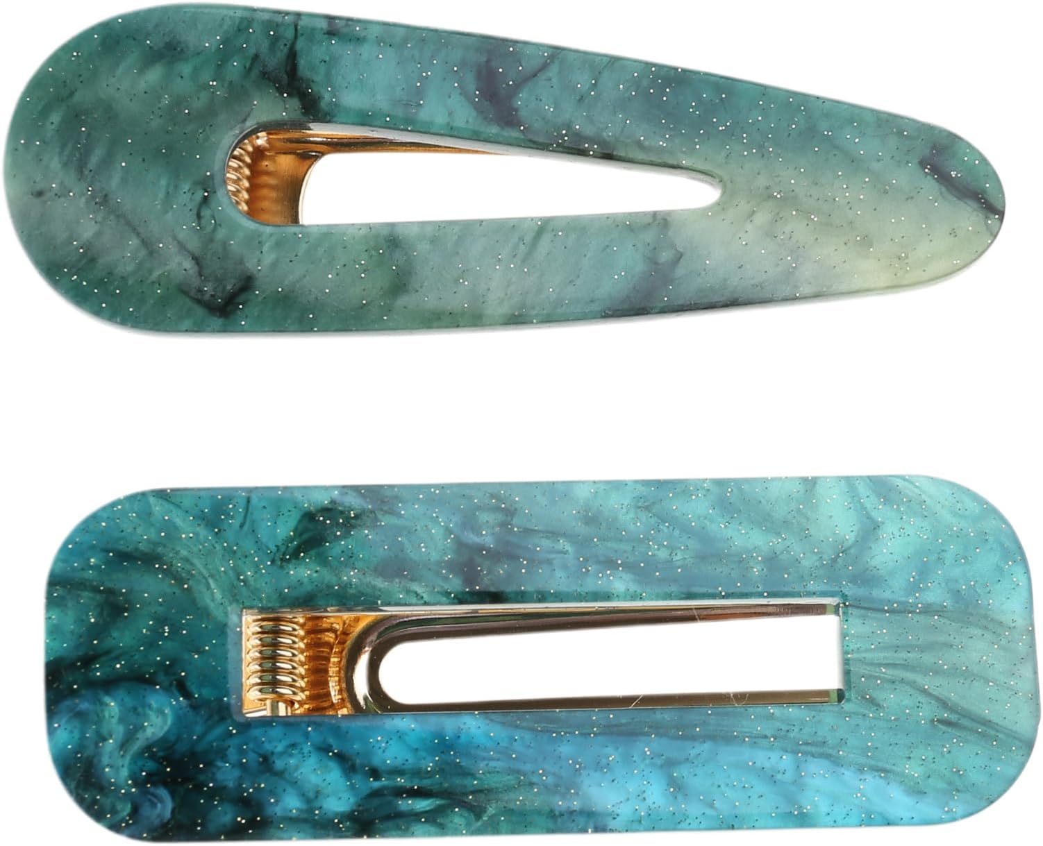 Yzdysg1 Set Acrylic Resin Hair Barrettes Hair Clips 1pcs Hair Clips Marble P