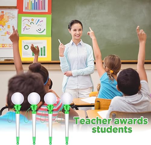 Miniatura 5 de Lincia 24 bolígrafos deportivos divertidos para deportes a granel de plástico a granel para fútbol, baloncesto, béisbol, fútbol, tenis, golf, para