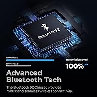 Vista 5 de Dual-Mic AI Noise Cancelling Bluetooth Headset for Cell Phones, 10 Days Standby 30Hrs HD Talktime Bluetooth Earpiece IPX6 Waterproof Ultralight for