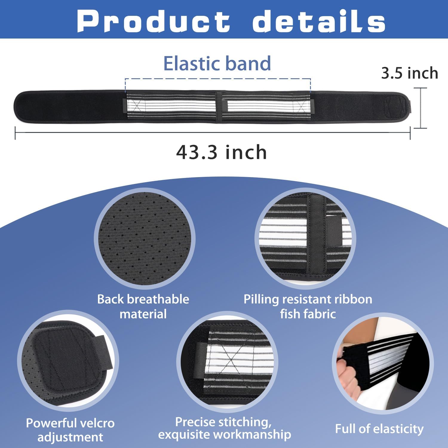 MEBISO Si Joint Pain, Sciatica and Lower Back Pain - Waist Belt - Belt for Back Pain Relief - Abdominal Belt After Delivery - Post Pregnancy Belt After Delivery - Sciatica Pain Relief Belt (FREE SIZE) 2