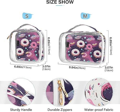 Miniatura 4 de Clear Toiletry Bag for Traveling,2 Pack Makeup Cosmetic Bag with Zipper,Travel Bag for Toiletries,Travel Essentials 21215333