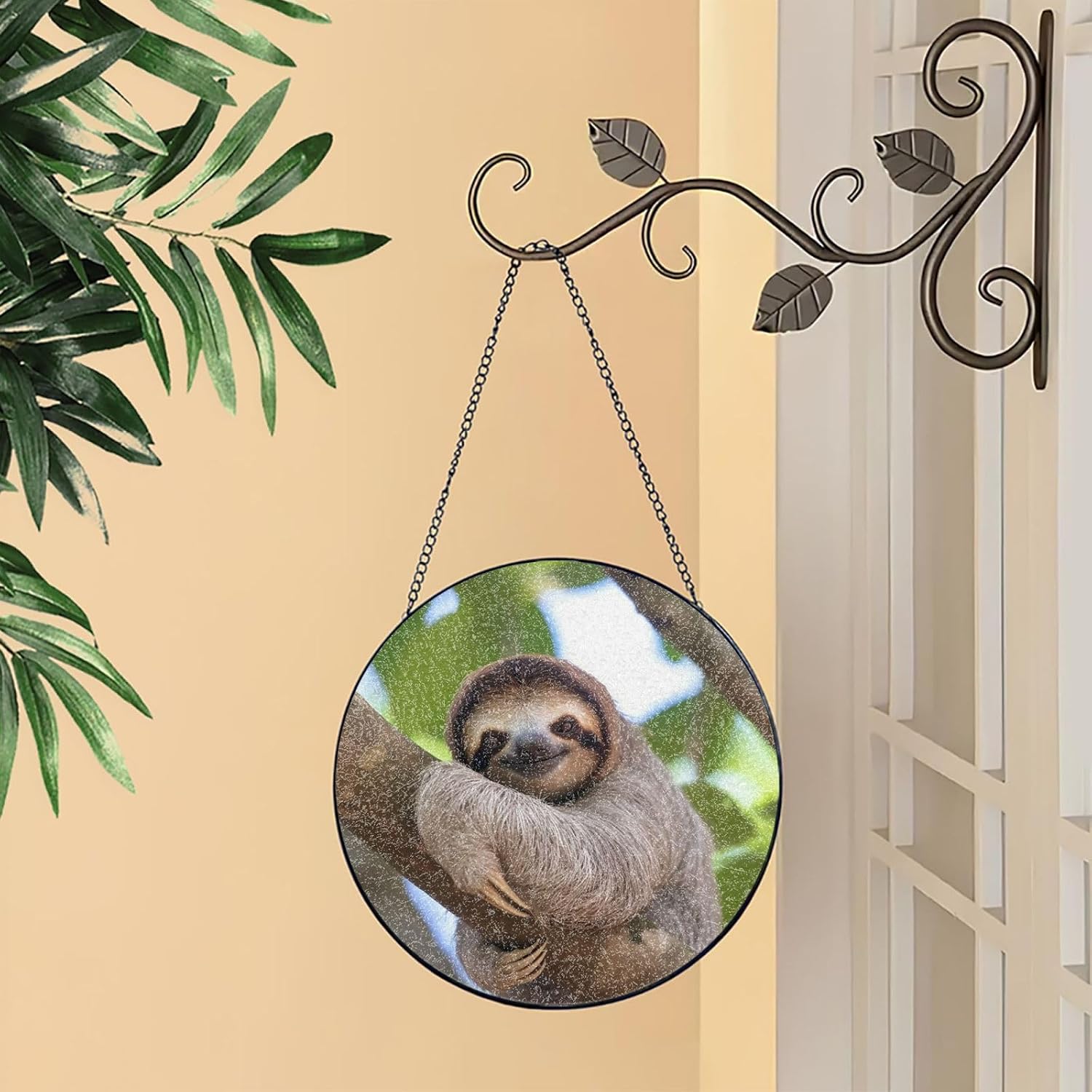 Stained Glass Window Hanging - Personalized Sun Catcher for Home Decor