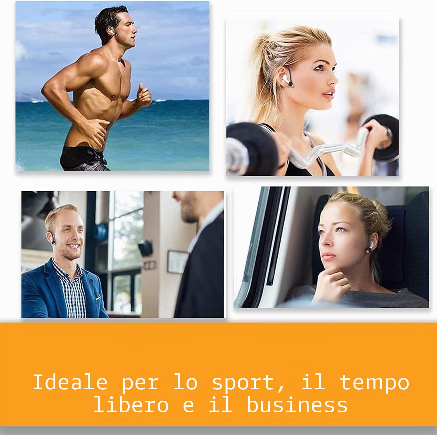 LATRAT 4 pezzi di archetto per auricolari Drop, sport, accessori per cuffie, ganci compatibili, perfetti per sport e attività all'aperto, comfort duraturo
