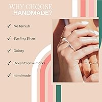 Vista 10 de Nova Stacking Ring – Handmade Rings for Women—Stackable Rings