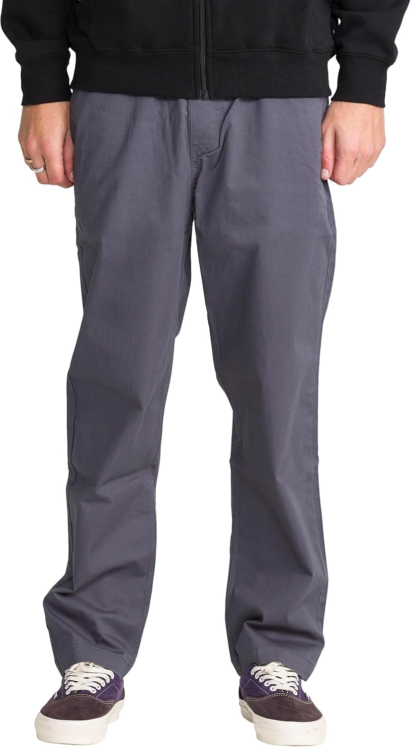 Volcom Men's Road Trip Elastic Waist Travel Comfortable & Modern Fit, Casual Pants with Adjustable Waistband
