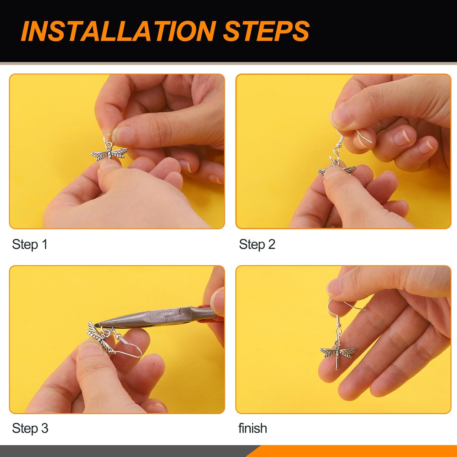 Rustark 1481Pcs Jewelry Making Supplies Kit with Jewelry Pliers, Jewelry Wires, Jewelry Jump Rings Findings, Jewelry Making Tools and Accessories with Storage Bag for Jewelry Making Repair and Beading