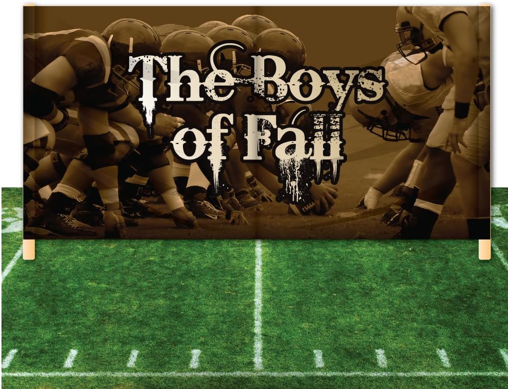 VictoryStore Breakaway Football Banner - 6 feet x 12 feet - Boys of Fall