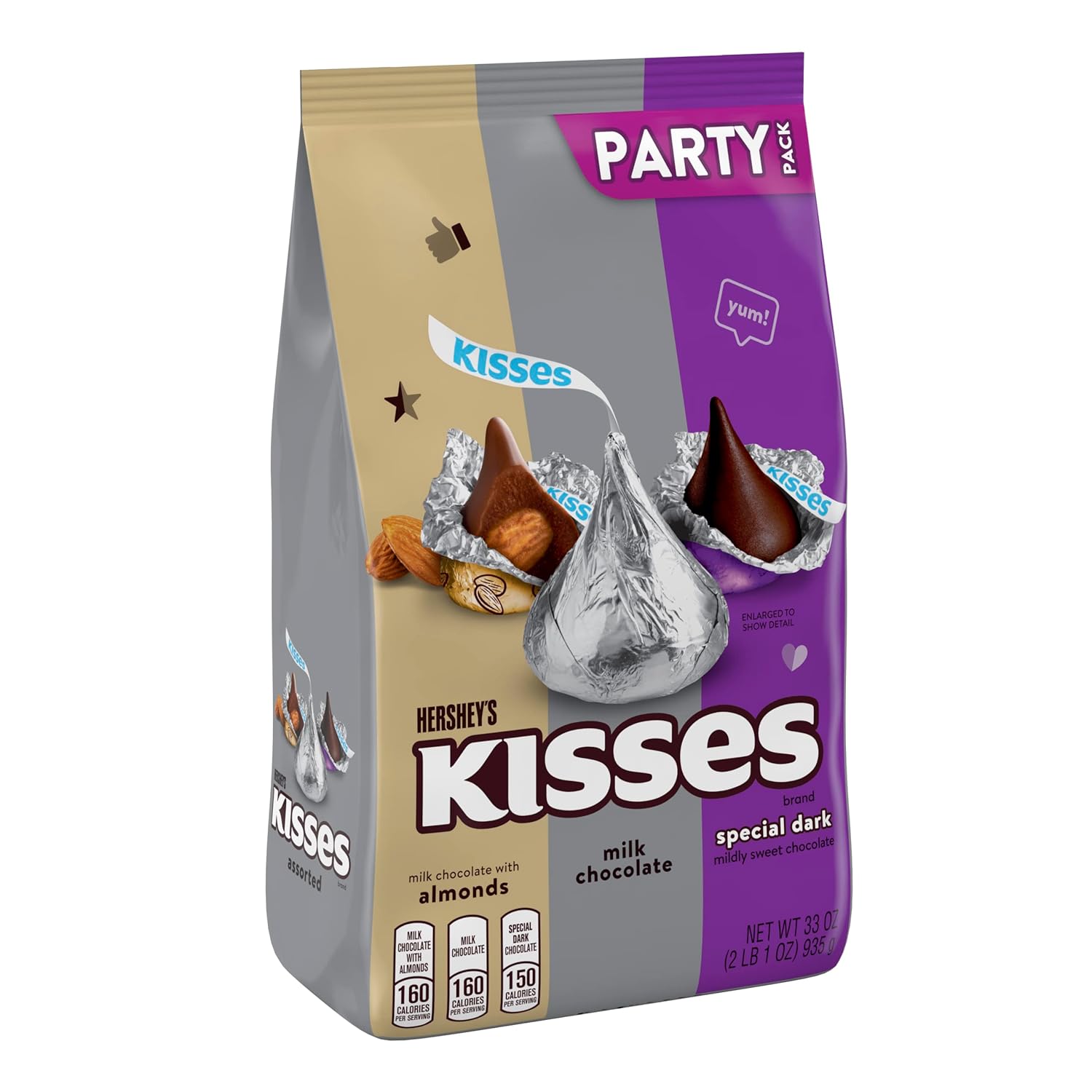 HERSHEY'S KISSES Assorted Chocolate , 33 oz
