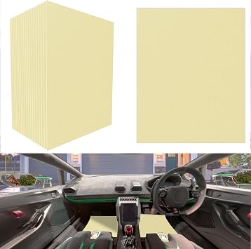 20-Pack Disposable Car Floor Mats 19.6 x 15.7 Inches Leak-Proof Heavy Duty Non-Woven Fabric Khaki Universal Mats for Car Wash Detailing Fits Truck SUV Jeep