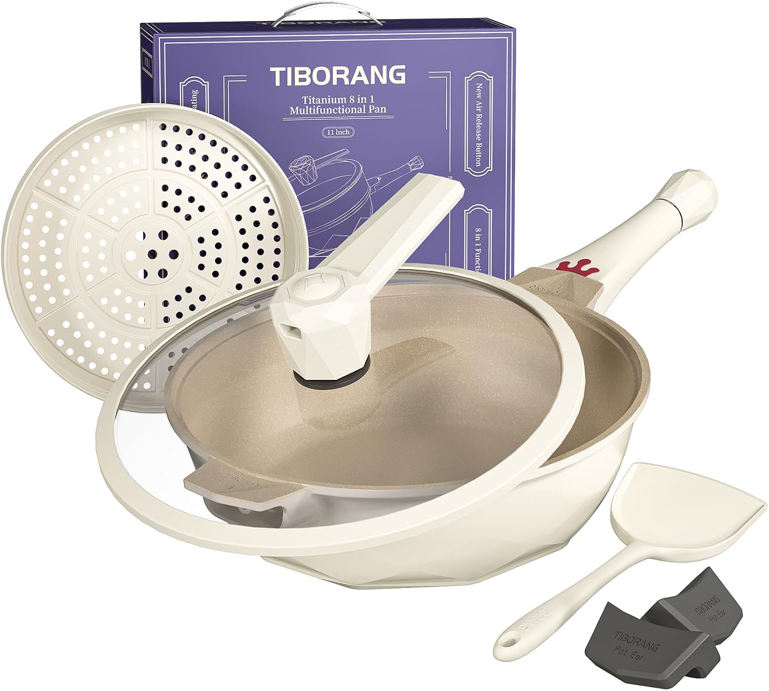 Tiborang 8-in-1 Multifunctional Pan Set Displayed