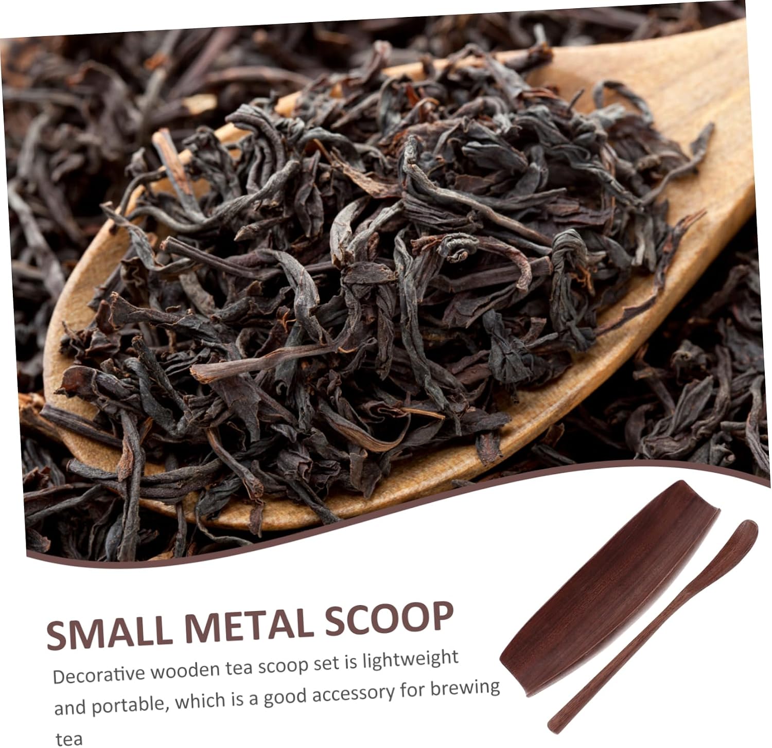Alipis Gongfu Tea Scoop Set Black Walnut Wood Tea Accessories for Household Use