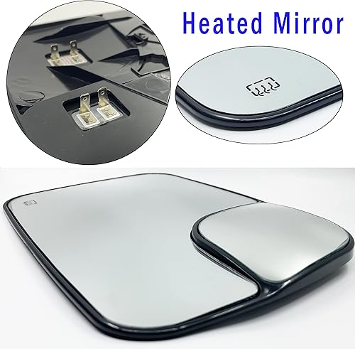 Miniatura 6 de 5161010AA - Espejo retrovisor con calefacción lateral derecho compatible con Dodge Ram 1500 2500 3500 Passenger Power Heated Convexo Espejo con