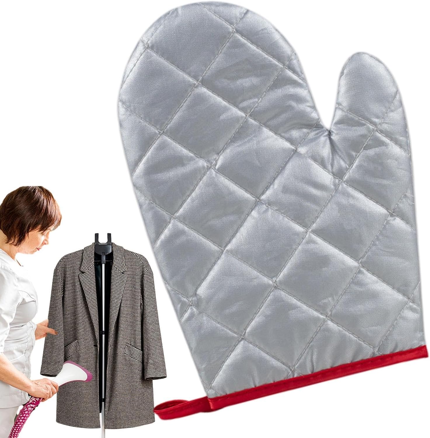 Garment Steamer Mitt - Waterproof Heat Resistant Non Slip Ironing Glove