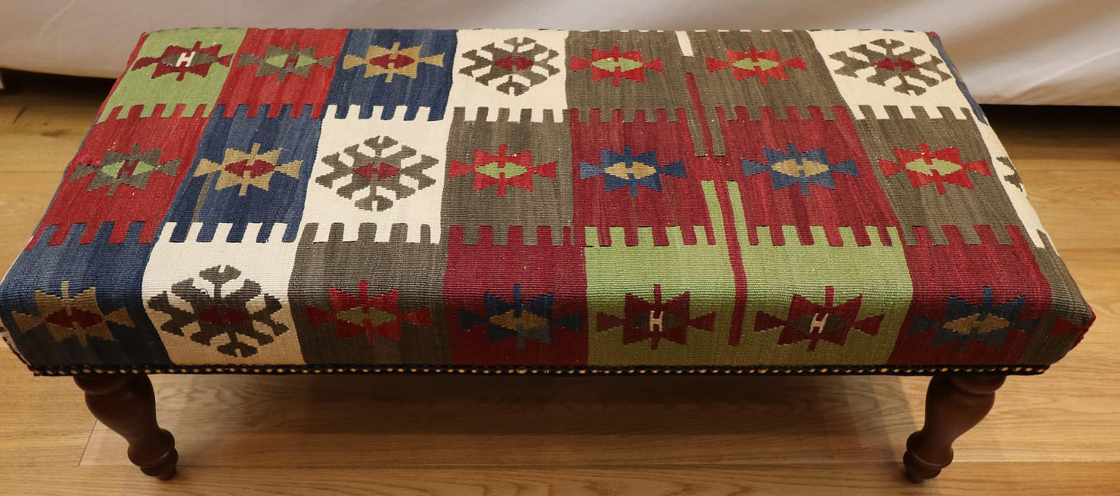 Vintage Bench Kilim Stools - Size: Size:102 X 45 cm Code R7726