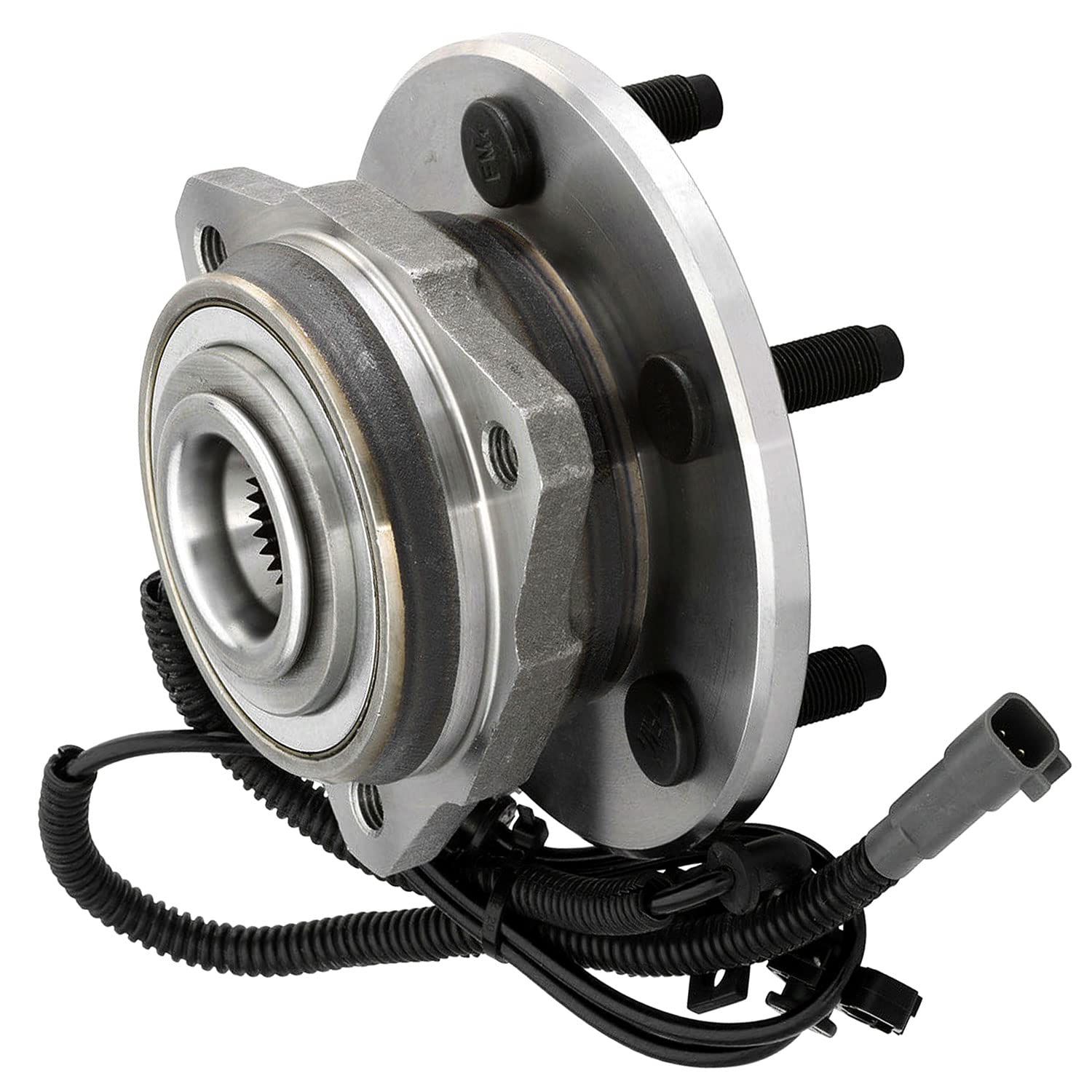 513176+ 513177 Front Wheel Bearing and Hub Assembly 5 Lugs w/ABS Replacement for 2002-2007 Jeep Liberty Hub Bearing Assembly 2pc