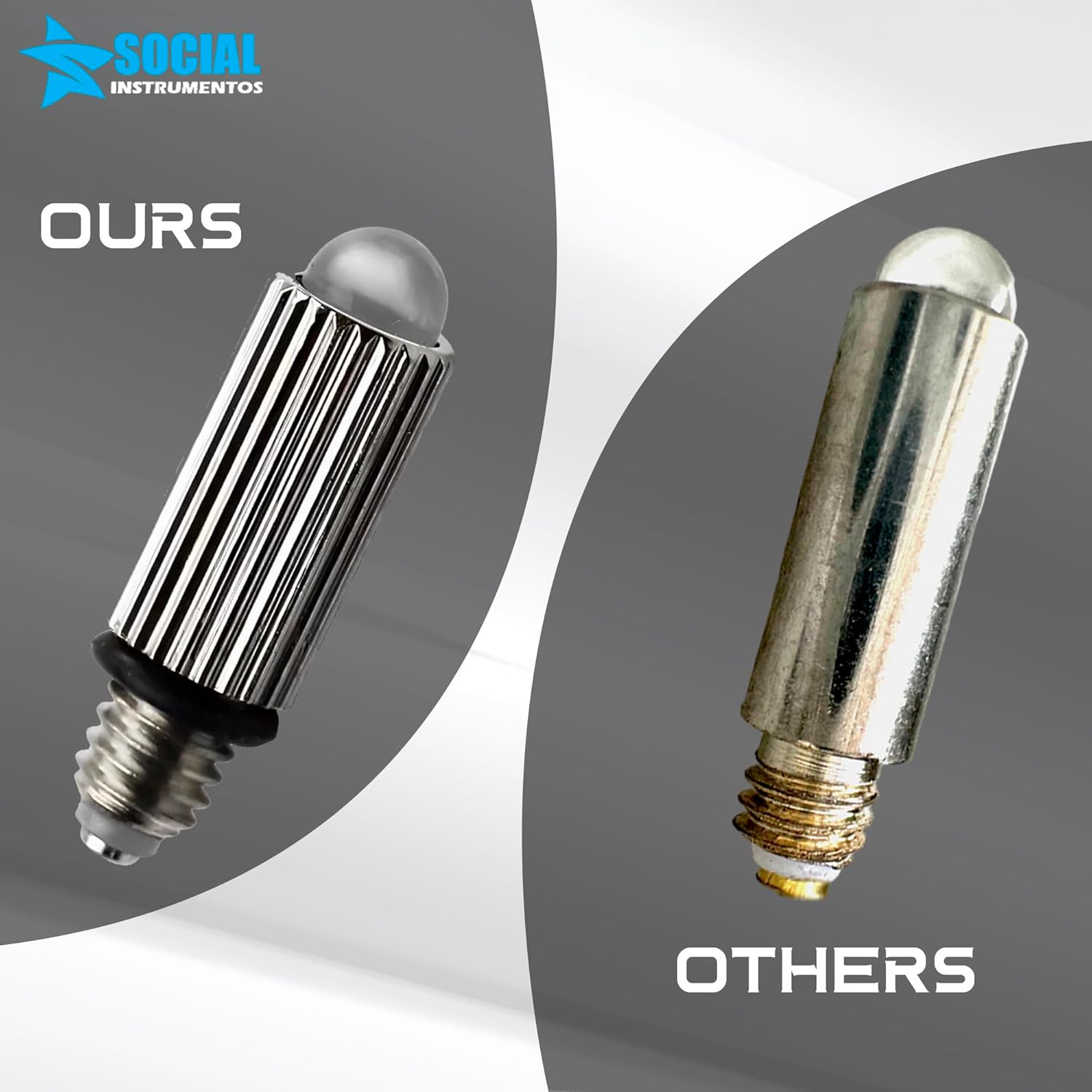 Halogen Replacement 5 Pcs Bulbs Compatible with All Otoscope LED Replacement Bulbs 2.5v Lamp