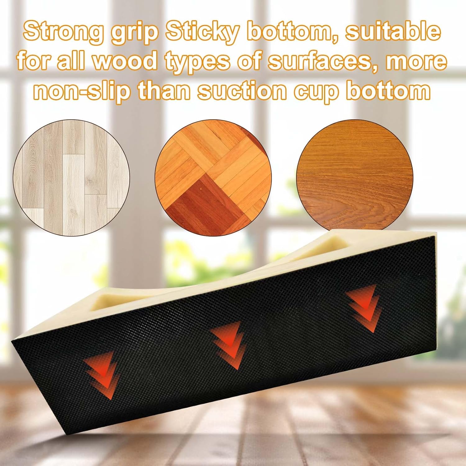 3 Pcs Floor Gap Fixer Tool Kit, LVP Installation Kit Trapezoidal Knock Block Hammer & Adhesive Backing for All Wood Surfaces Laminate Vinyl and Hardwood Flooring Tool Repair