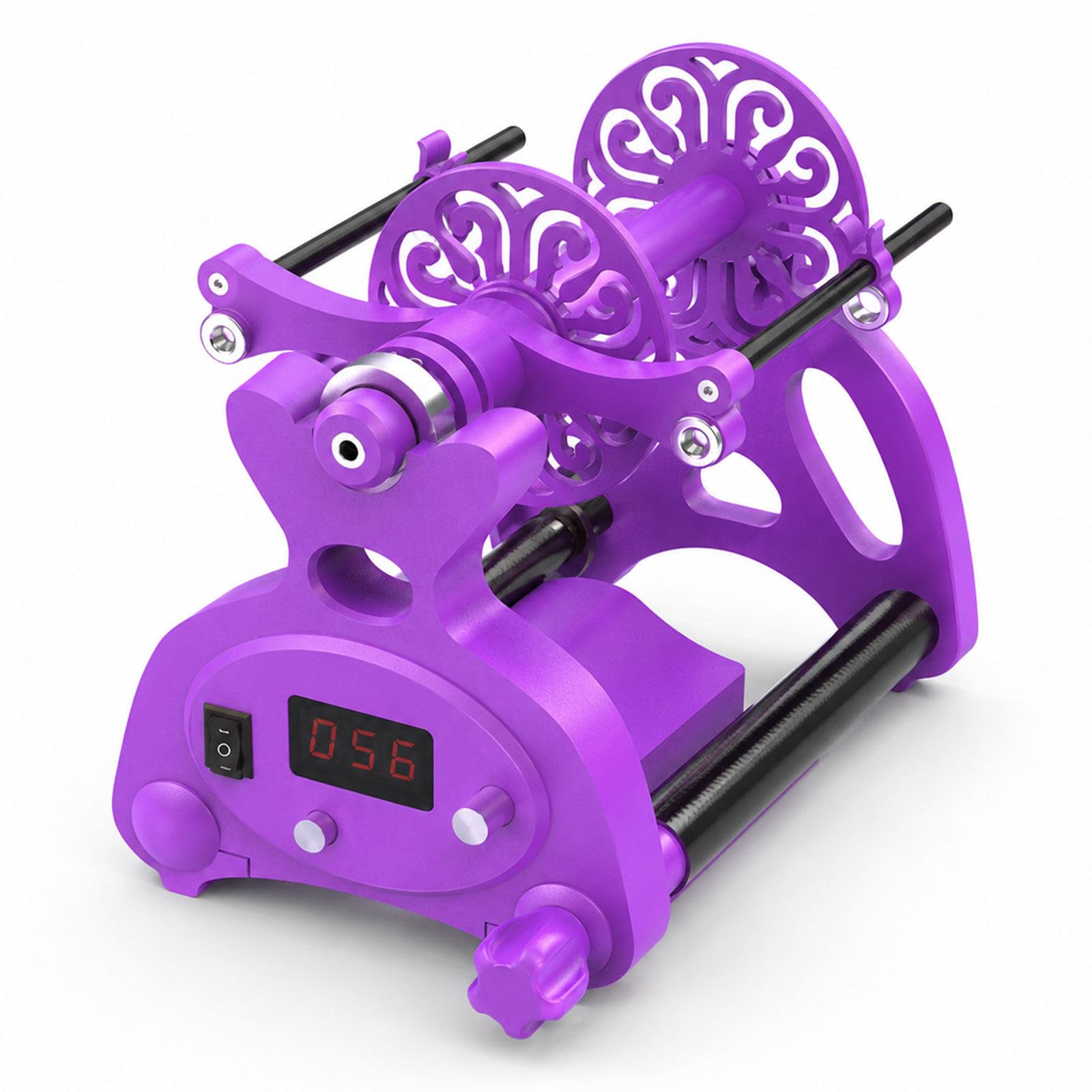 Ruota di Filatura Elettrica, Doppia Bobina 240g Purple
