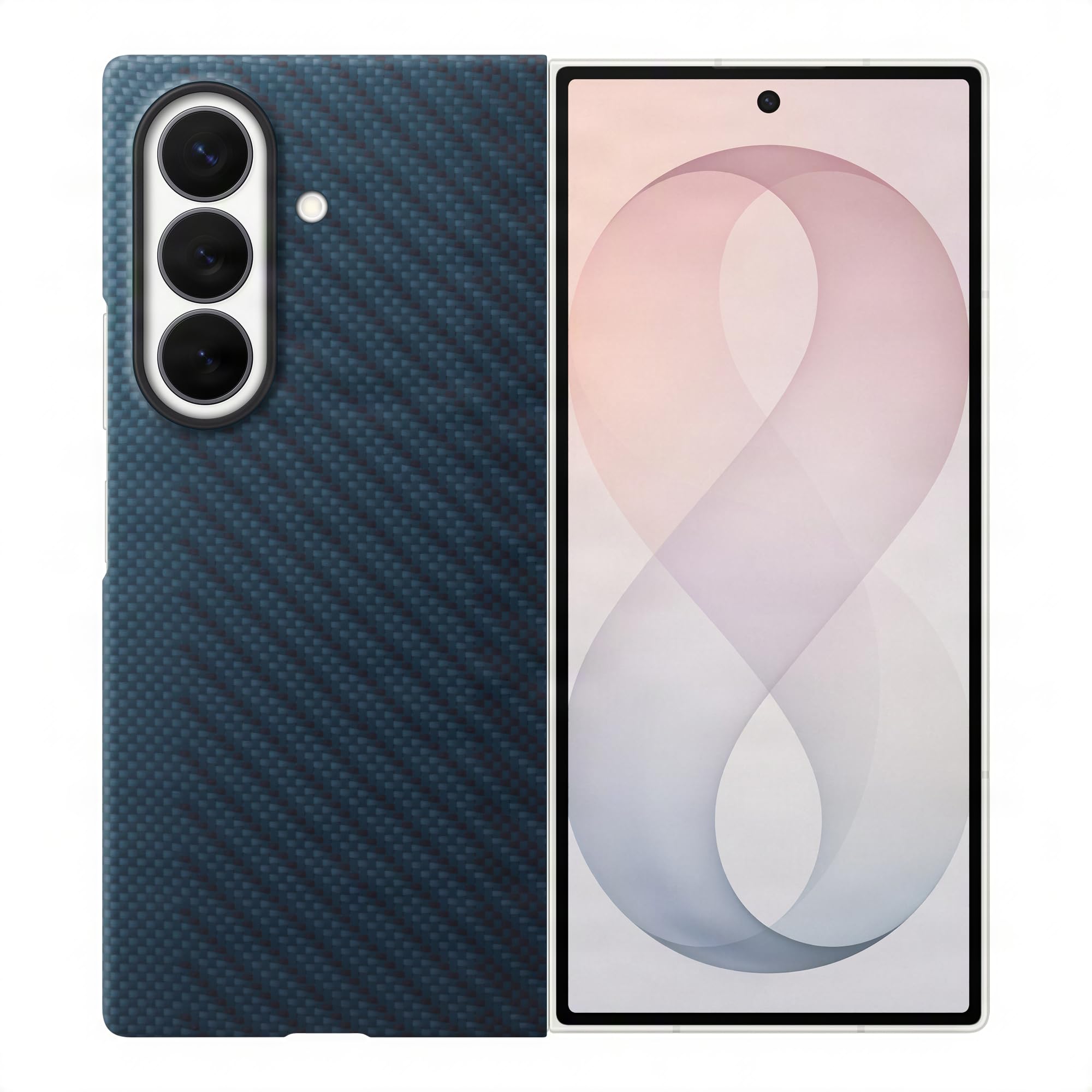 Samsung Blue Galaxy Z Fold8 Ultra Carbon Magnet Case