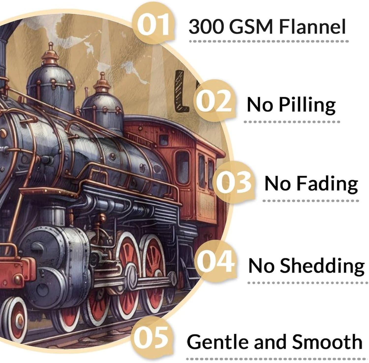 Gifts for Train Lovers - 60 x 80 Inches Train Throw Blanket for Adults Men - Soft Fuzzy Fashion Throw Stuff for Bed, Living Room