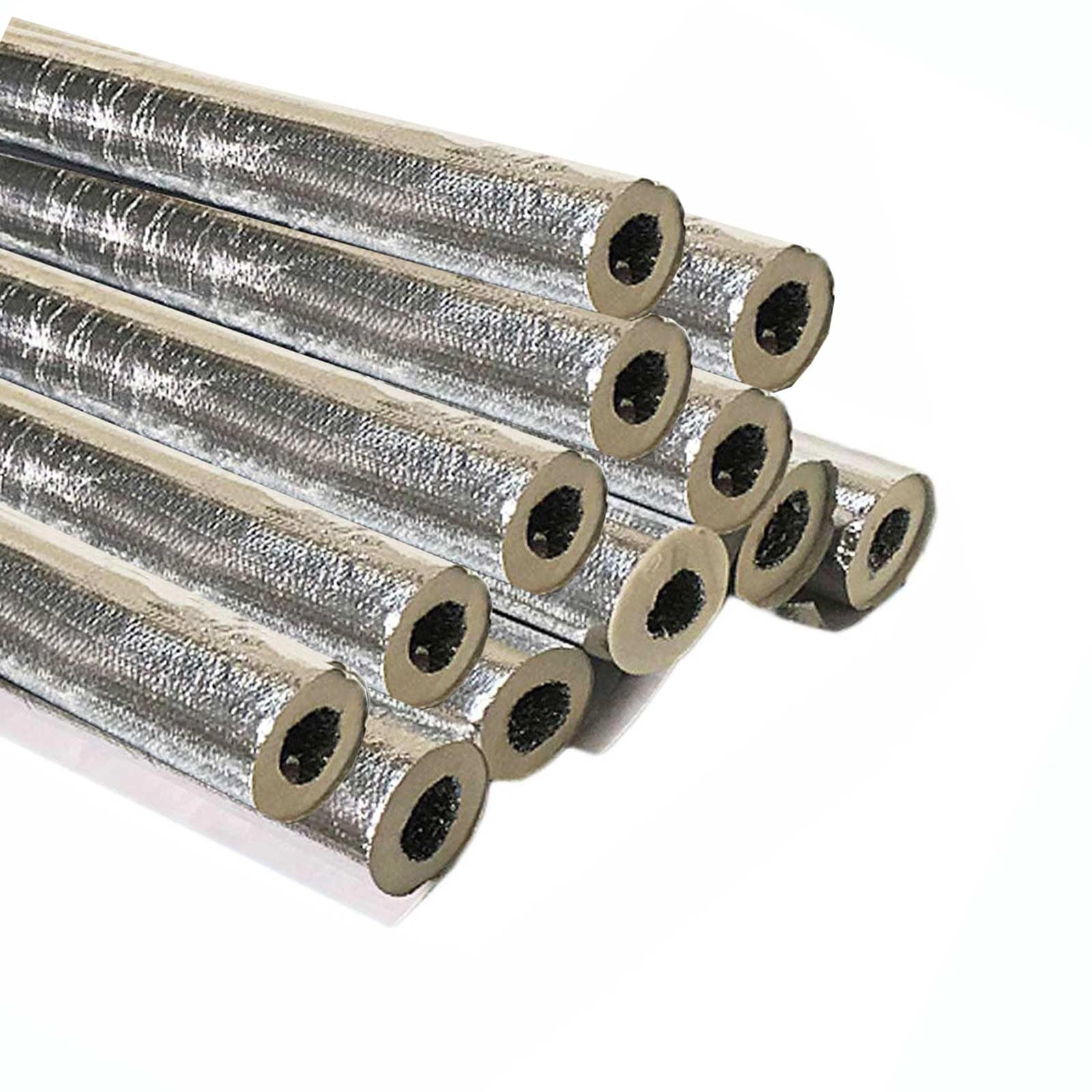 12 pièces Tuyau D'eau Antigel Isolation Manches, 40 cm Foam Tube, Tuyau en Mousse Imperméable pour Les Tuyaux de Protection de L'hiver Et La Conservation de La Chaleur ID 20/22/25/27/32/34.0 mm(1-1/10