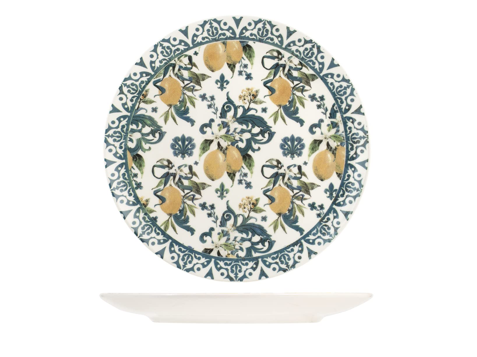 H&H Servizio Tavola 18 Pezzi Sicily In Stoneware Decorato