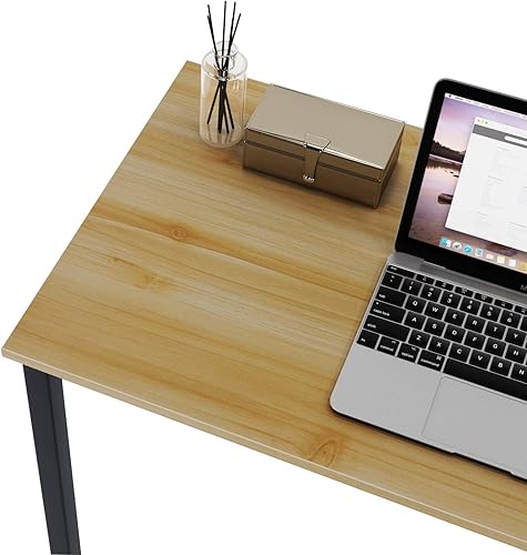 Miniatura 8 de DlandHome Escritorio de computadora de 47 pulgadas, mesa de oficina en casa, mesa de escritura, mesa de estudio, escritorio para juegos, estación de