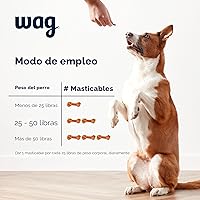 Vista 4 de Marca Yaxa – Suplemento probiótico Wag masticables diarios para perros, apoya la digestión y la salud intestinal, sabor natural de pato, 90