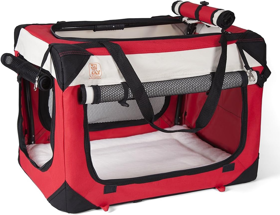 PetLuv Premiun "Happy Dog" Large Soft Sided Dog Crate