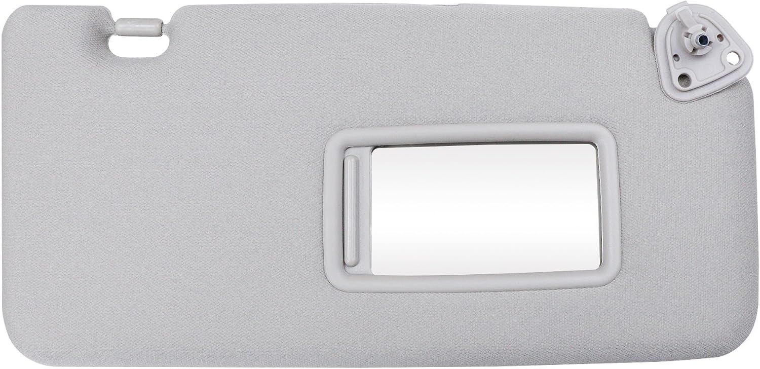 Gray Passenger Side Sun Visor Fit for Nissan Versa 2007-2012 Front Right Side Sun Protection Shade Replace 96400-EL31A
