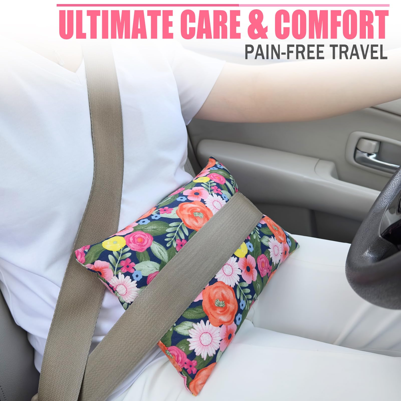 Hysterectomy Pillow Pocket Tummy Pillows, Hysterectomy Recovery Gifts, Ice Pack Not Included, Small Portable Abdominal Cushion After Surgery Endometriosis Post C-Section Women Painting Flower