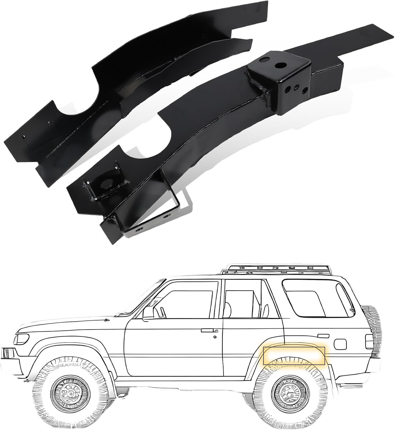 Mountainpeak Rear Frame Rust Repair Fit for 1996-2002 Toyota 4-Runner 3rd Gen Frame Repair Kit
