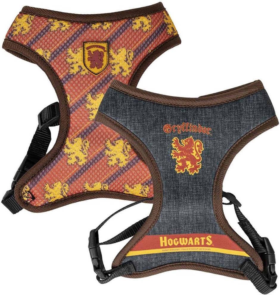Harry Potter Premium Harness for Dogs – Size M-L – Yellow and Red – Anti-Pull and Adjustable Training Harness – 100% Polyester – Original Product Designed in Spain Harry Potter Premium Harness for Dogs – Size M-L – Yellow and Red – Anti-Pull and Adjustable Training Harness – 100% Polyester – Original Product Designed in Spain