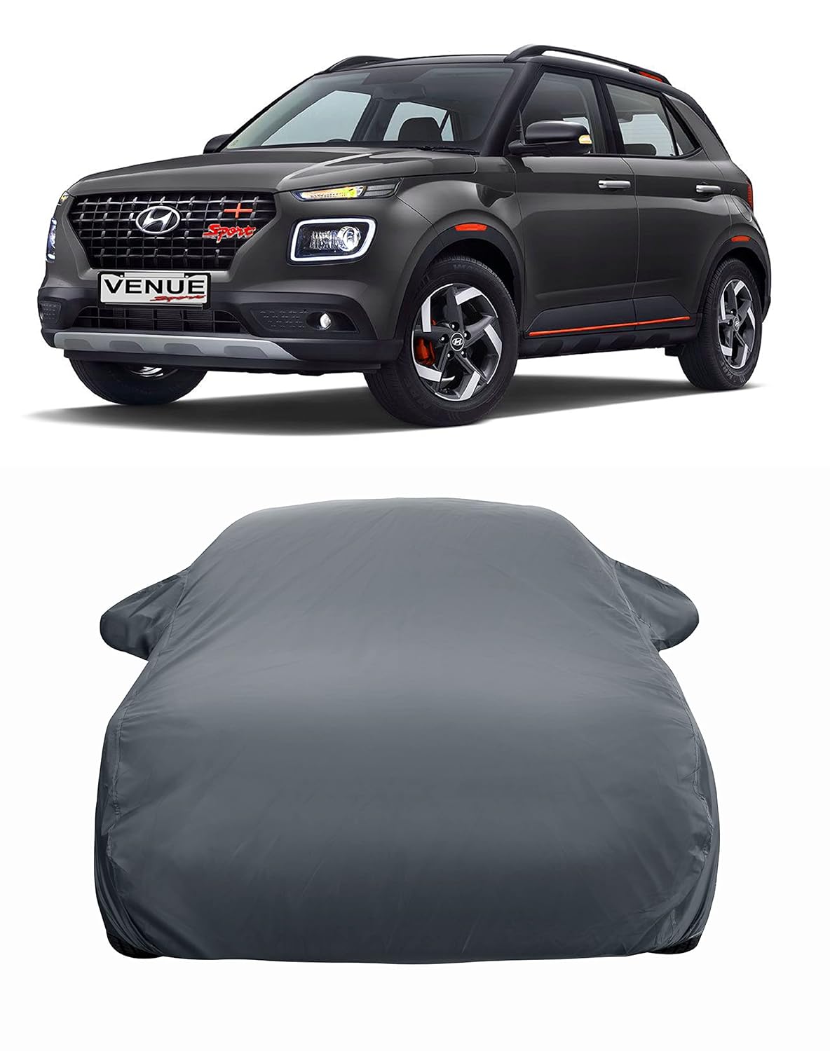 PLATONIC HUB New Hyundai Venue Car Cover Water Resistant Model 2020